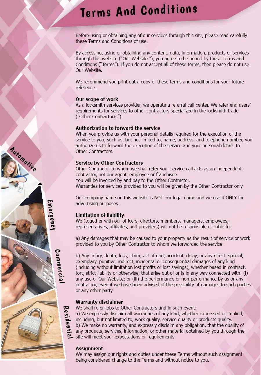International Lock & Key Shop, Santa Ana, CA 714-548-3060 - terms-and-condition-n-59m